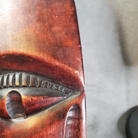 HandCrafted Wooden Tribal Masks on stands Made in Ghana - Picture 9 of 11